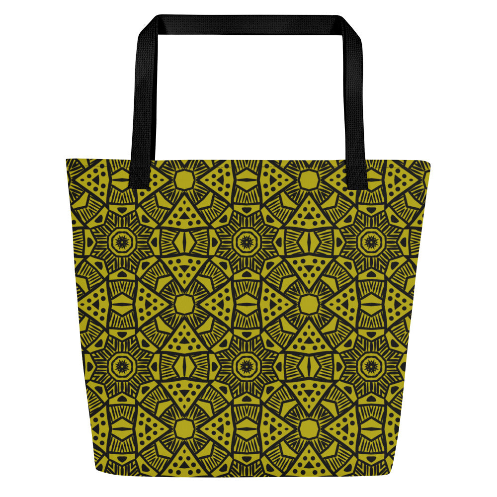 FSG Golden Leopard Large Tote Bag