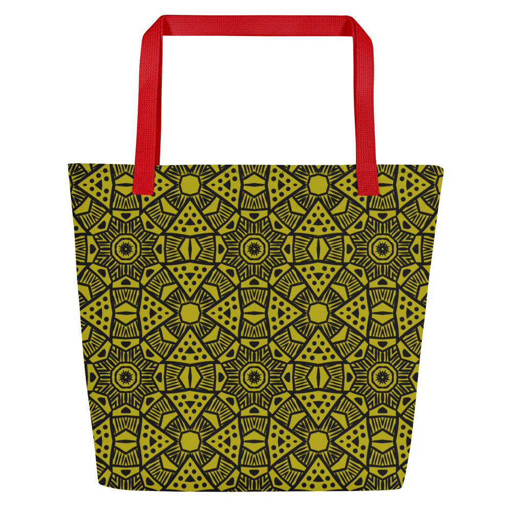 FSG Golden Leopard Large Tote Bag