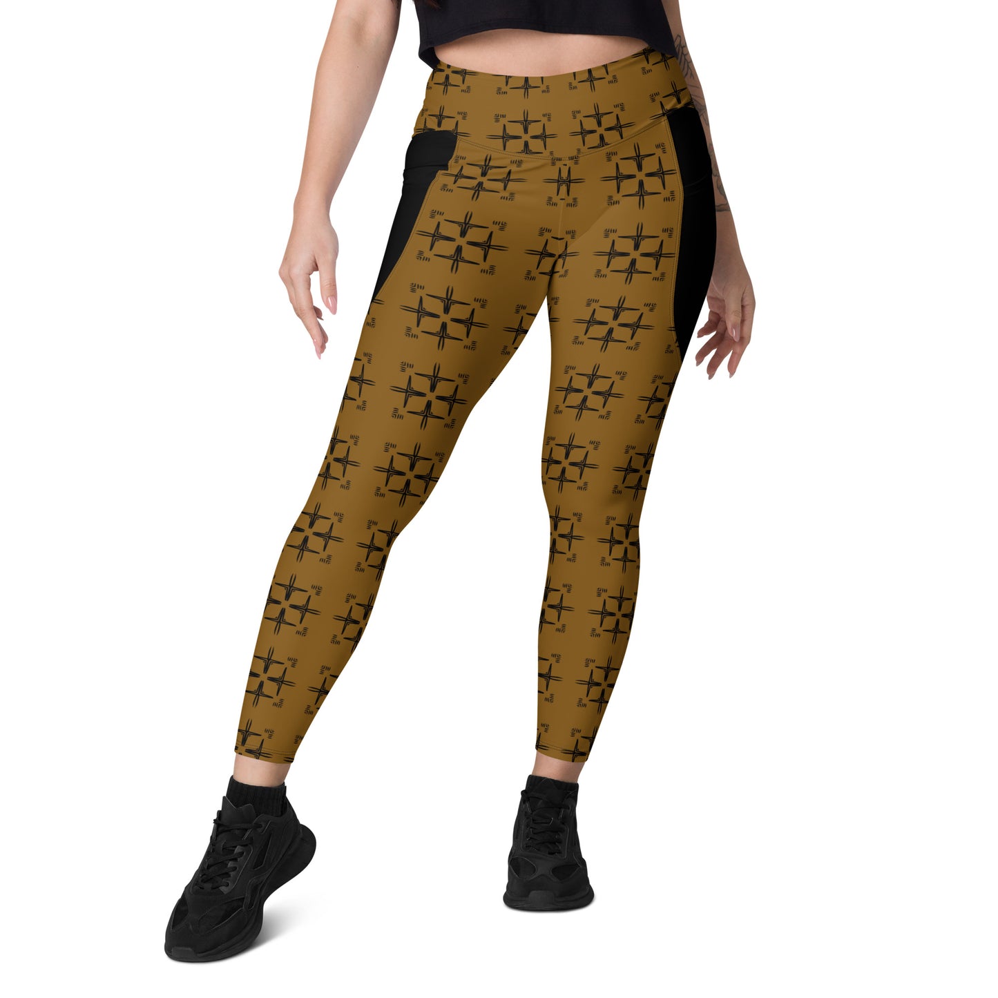 FSG Tan Premium Leggings with pockets