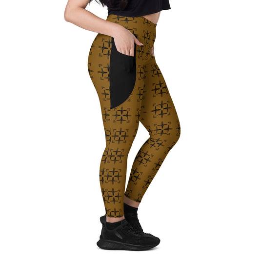 FSG Tan Premium Leggings with pockets