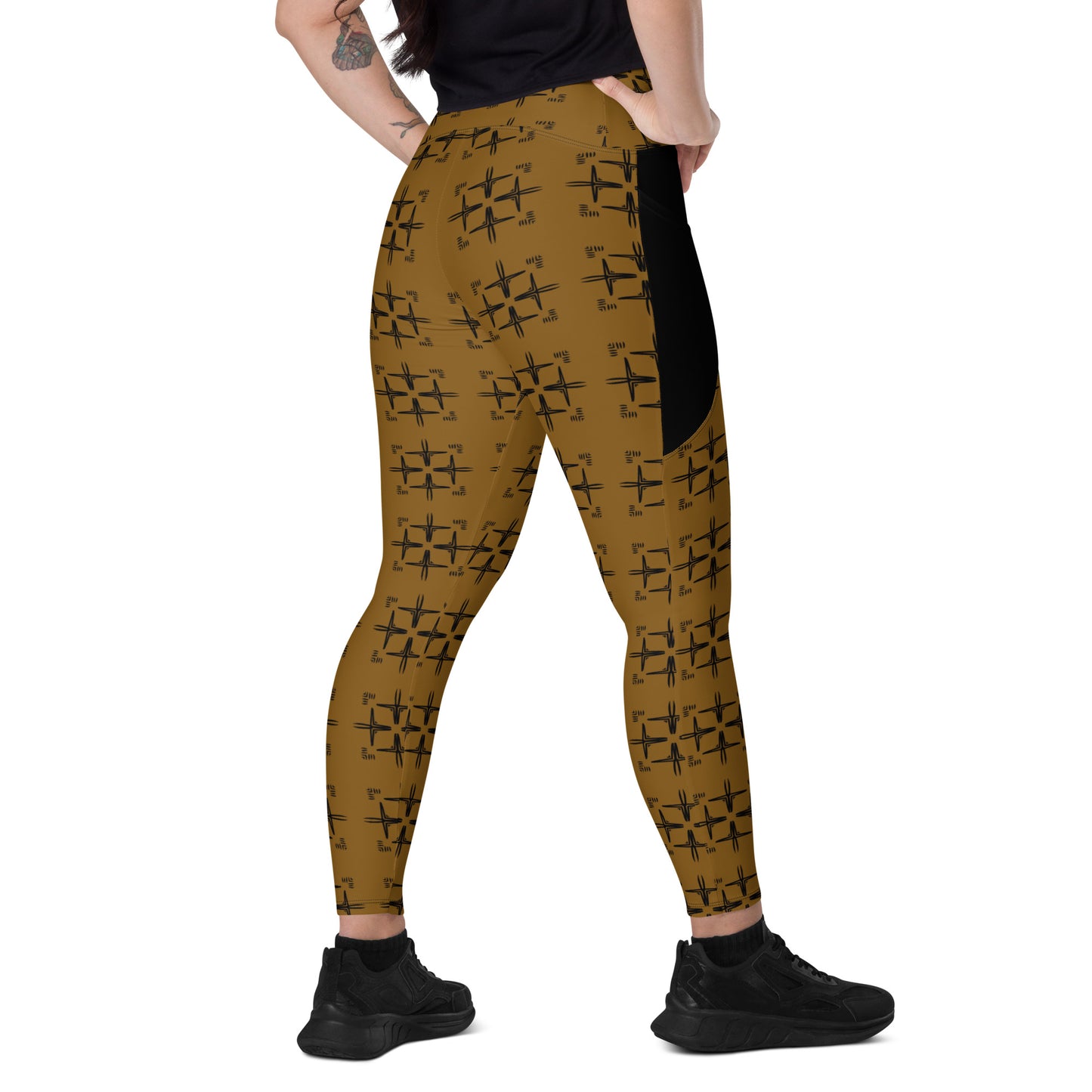 FSG Tan Premium Leggings with pockets