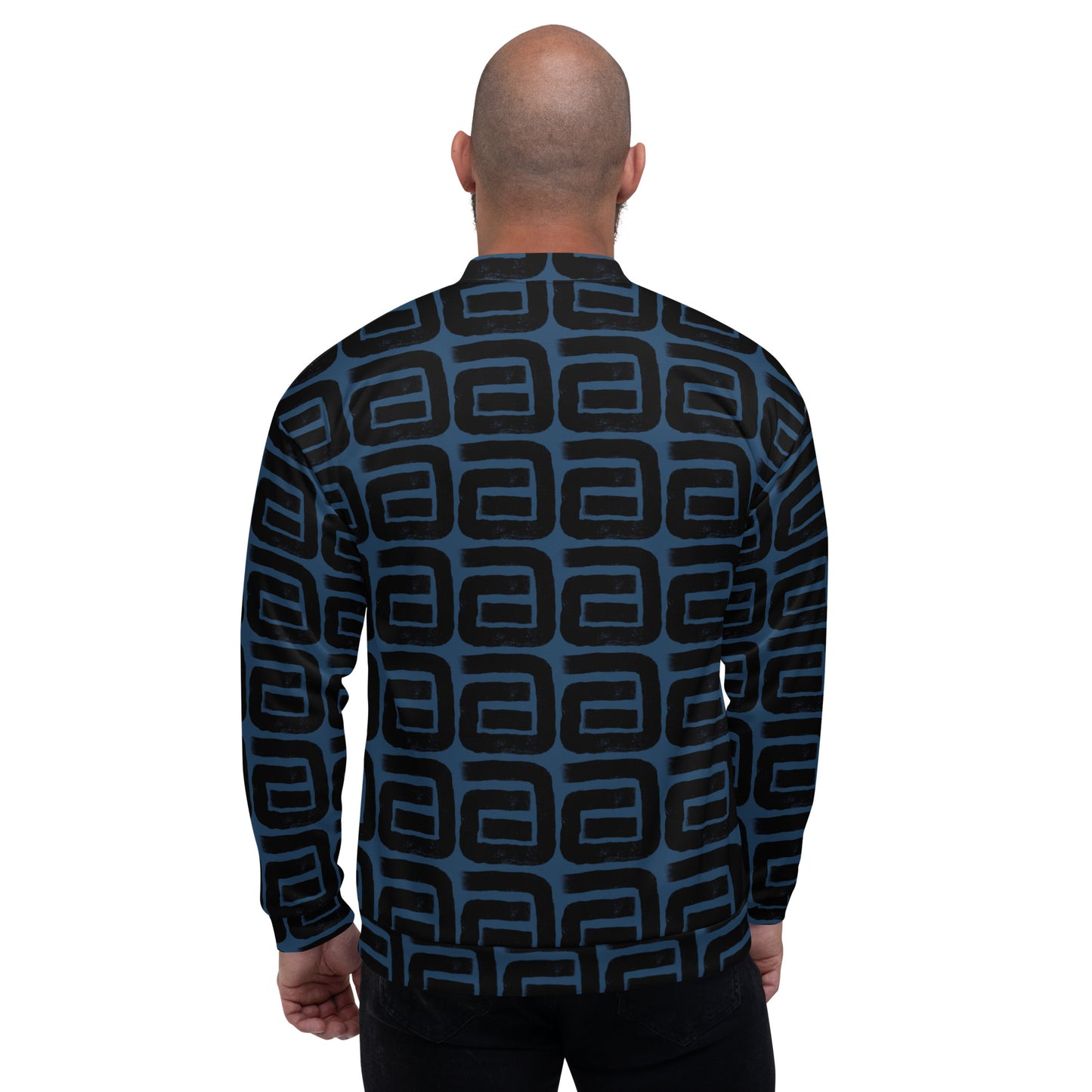 FSG Blue Geometry Unisex Bomber Jacket