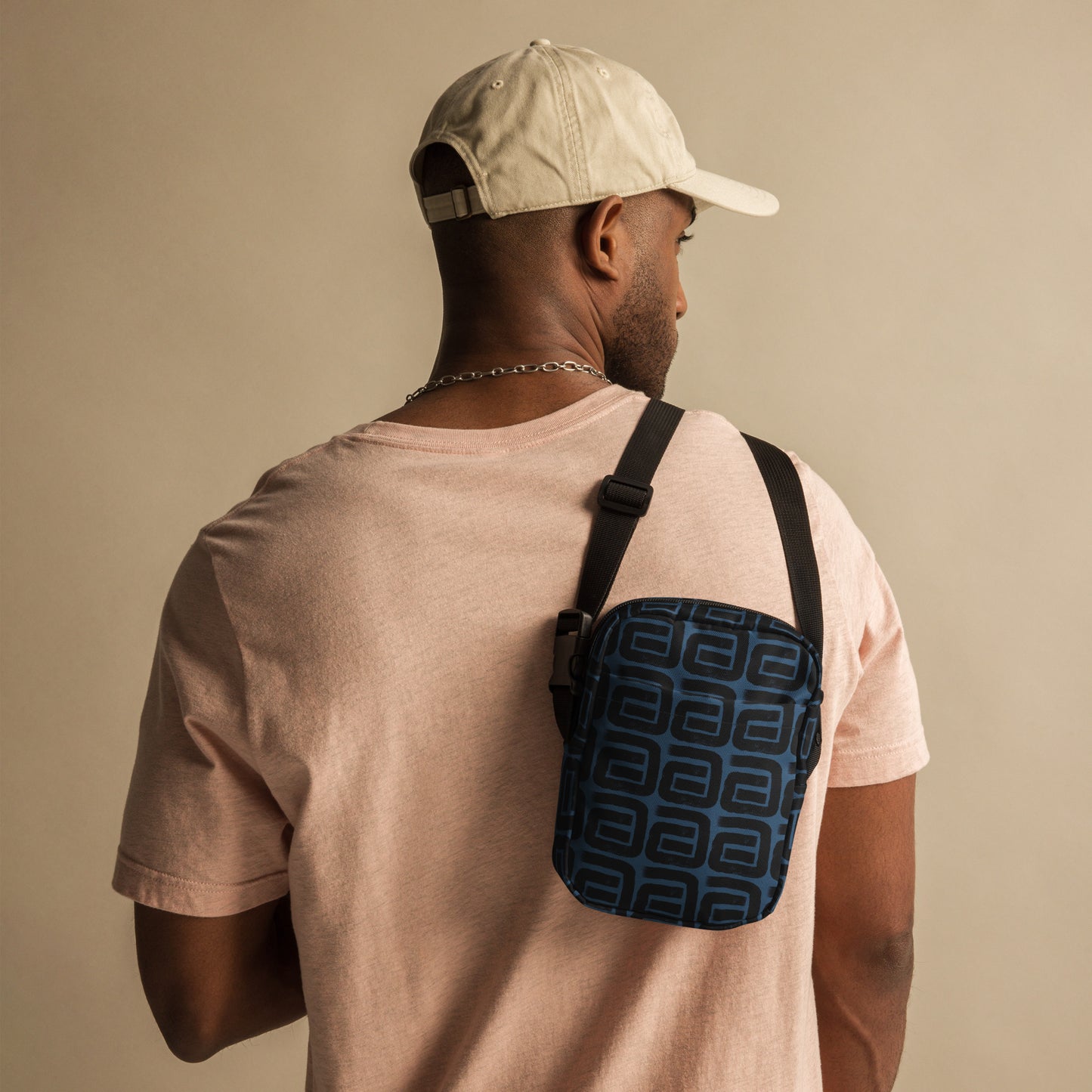 FSG Blue Geometry Crossbody Bag